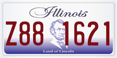 IL license plate Z881621