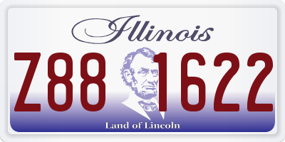 IL license plate Z881622