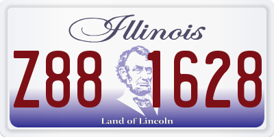 IL license plate Z881628