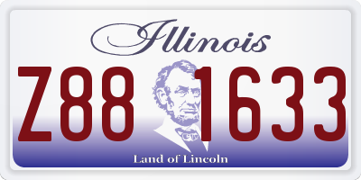 IL license plate Z881633