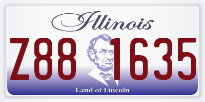 IL license plate Z881635