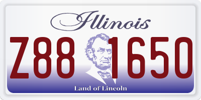 IL license plate Z881650