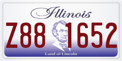 IL license plate Z881652