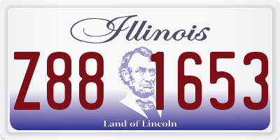 IL license plate Z881653