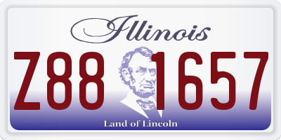 IL license plate Z881657