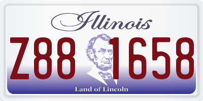 IL license plate Z881658