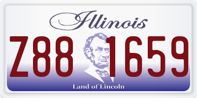 IL license plate Z881659