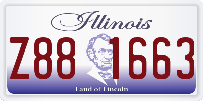 IL license plate Z881663