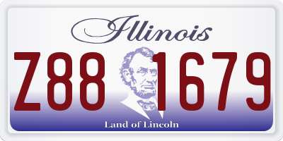 IL license plate Z881679