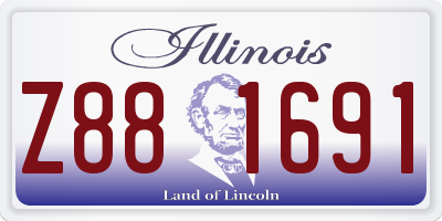 IL license plate Z881691