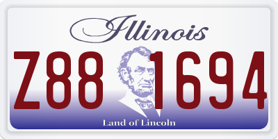 IL license plate Z881694
