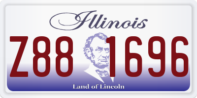 IL license plate Z881696