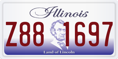 IL license plate Z881697