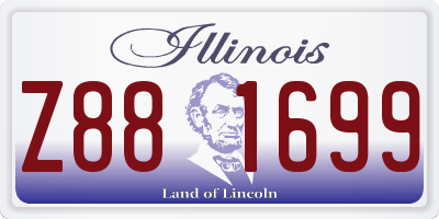 IL license plate Z881699