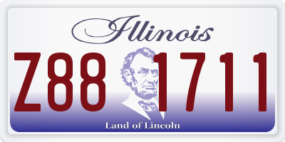 IL license plate Z881711