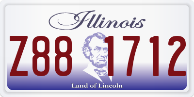 IL license plate Z881712