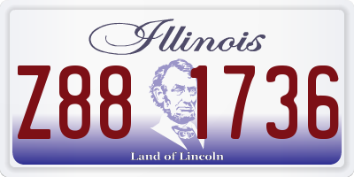 IL license plate Z881736