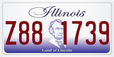 IL license plate Z881739
