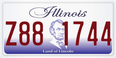 IL license plate Z881744