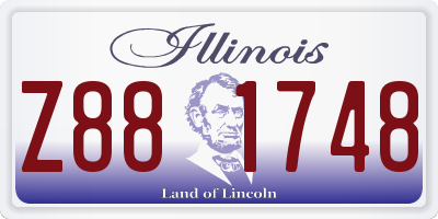 IL license plate Z881748