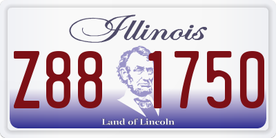 IL license plate Z881750
