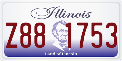 IL license plate Z881753