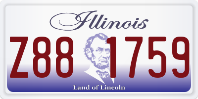 IL license plate Z881759