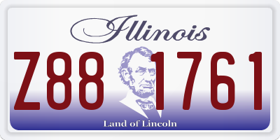 IL license plate Z881761