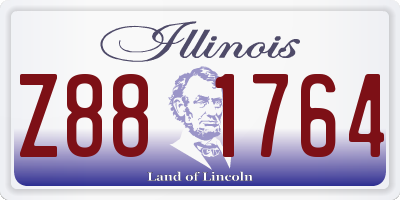 IL license plate Z881764