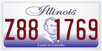 IL license plate Z881769