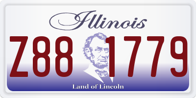 IL license plate Z881779