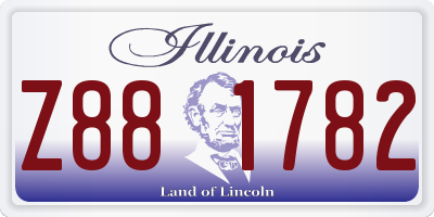 IL license plate Z881782