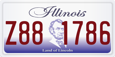 IL license plate Z881786