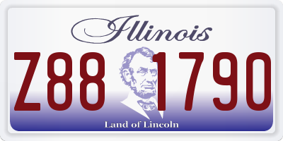 IL license plate Z881790