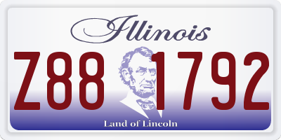 IL license plate Z881792