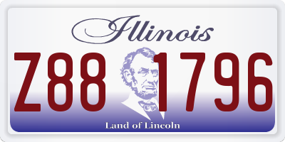 IL license plate Z881796