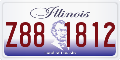 IL license plate Z881812