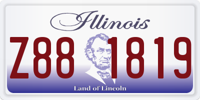 IL license plate Z881819