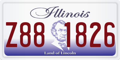 IL license plate Z881826