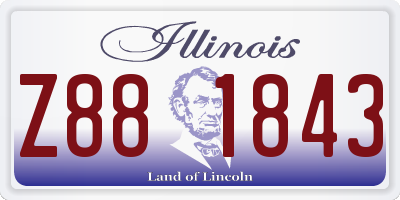 IL license plate Z881843