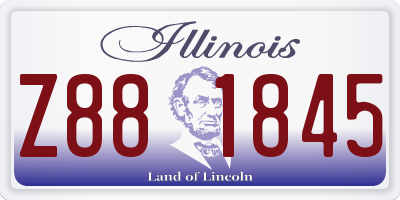 IL license plate Z881845