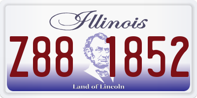 IL license plate Z881852