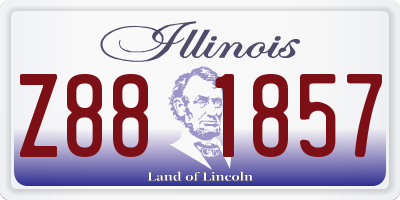 IL license plate Z881857