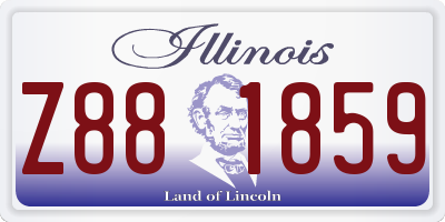 IL license plate Z881859