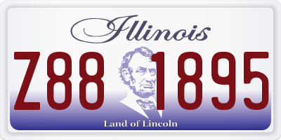 IL license plate Z881895