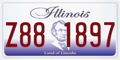 IL license plate Z881897