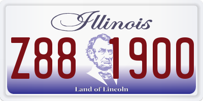 IL license plate Z881900