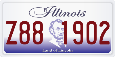 IL license plate Z881902