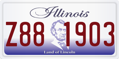 IL license plate Z881903