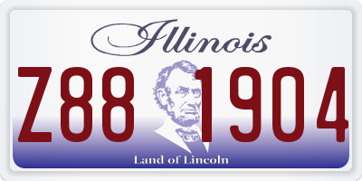 IL license plate Z881904